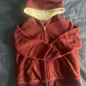 Old Navy Toddler boys Burgundy fleece sweater.